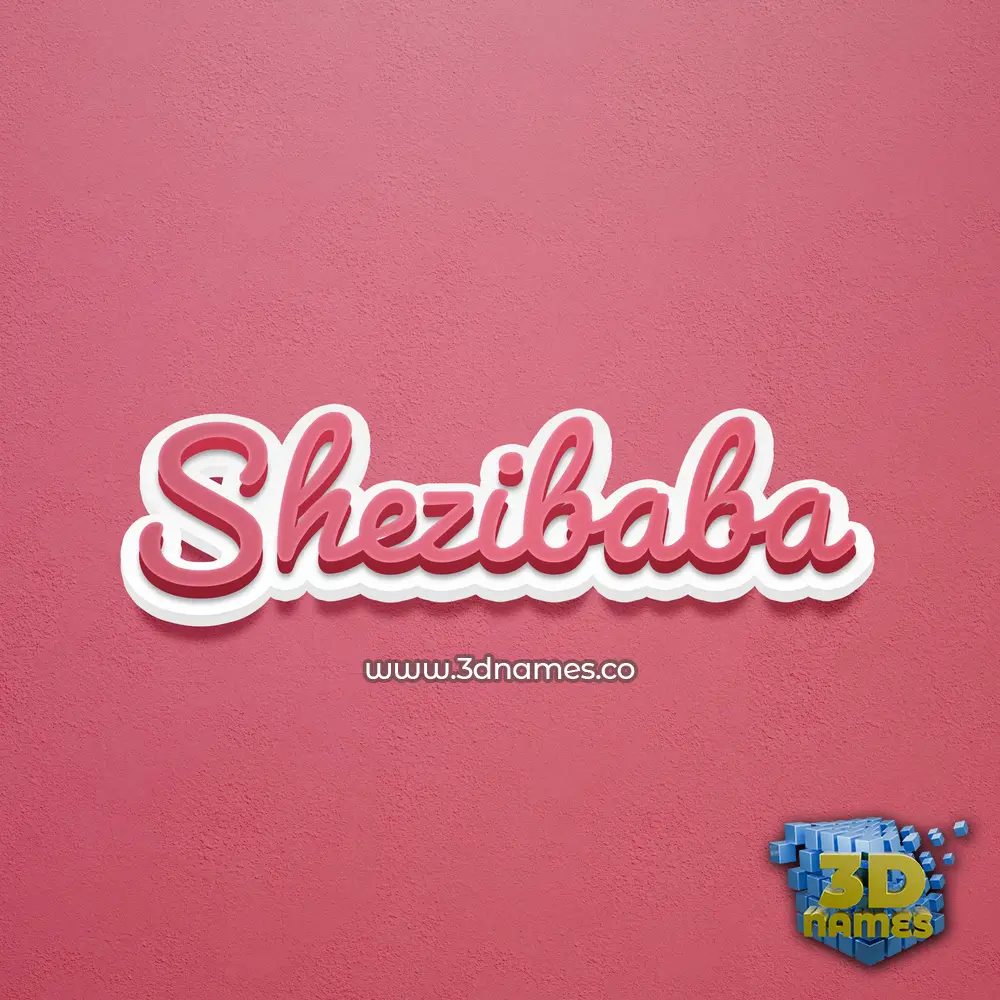 shezibaba in Red Scribble style - 3D name wallpaper shezibaba in Red Scribble style - 3D name wallpaper