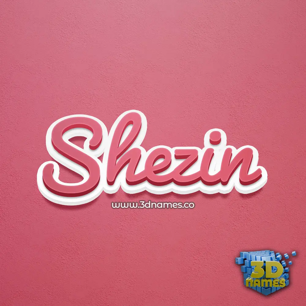 shezin in Red Scribble style - 3D name wallpaper shezin in Red Scribble style - 3D name wallpaper