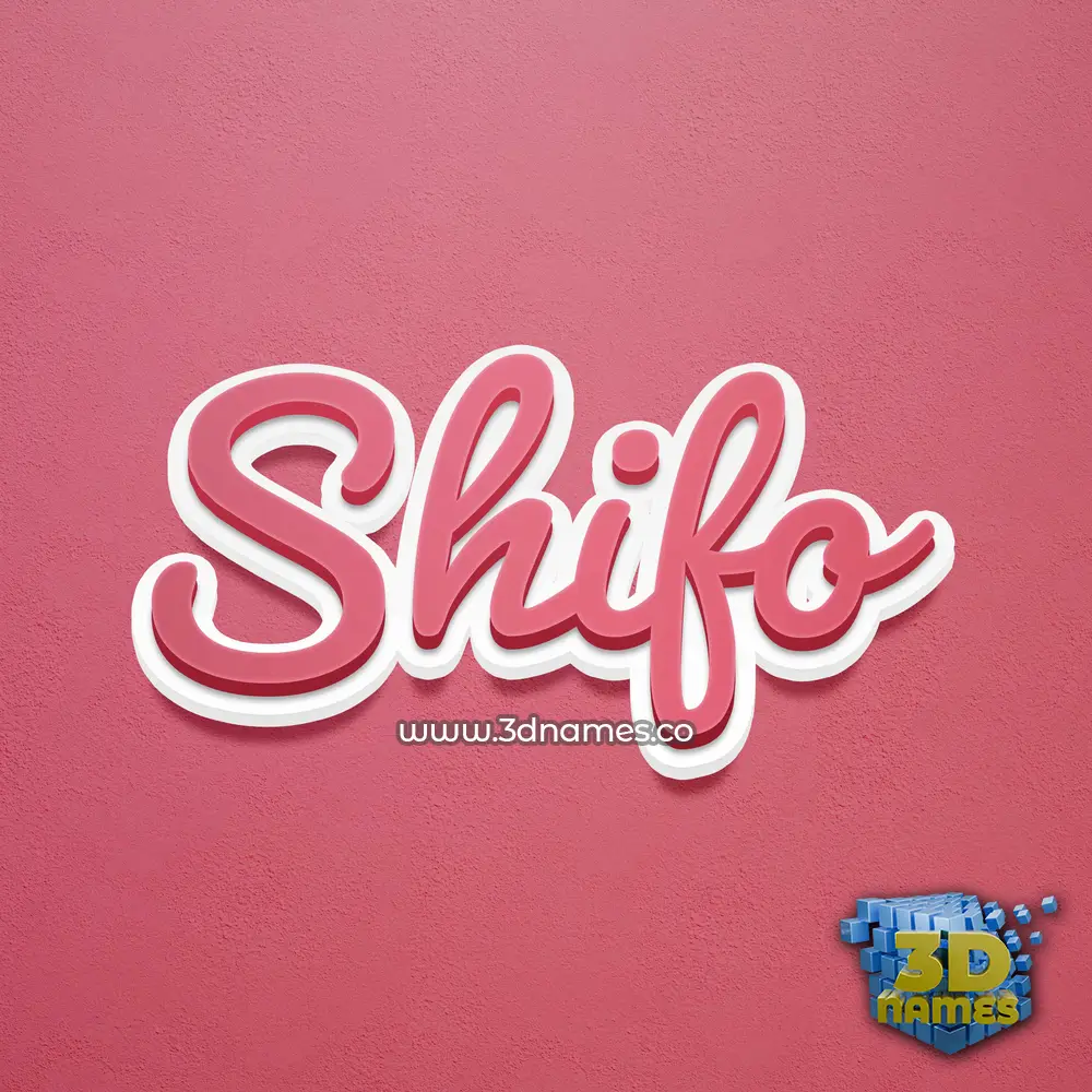 shifo in Red Scribble style - 3D name wallpaper shifo in Red Scribble style - 3D name wallpaper