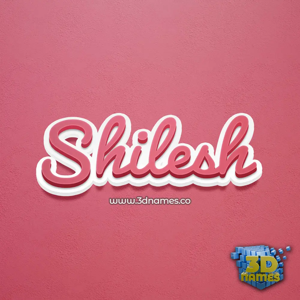 shilesh in Red Scribble style - 3D name wallpaper shilesh in Red Scribble style - 3D name wallpaper