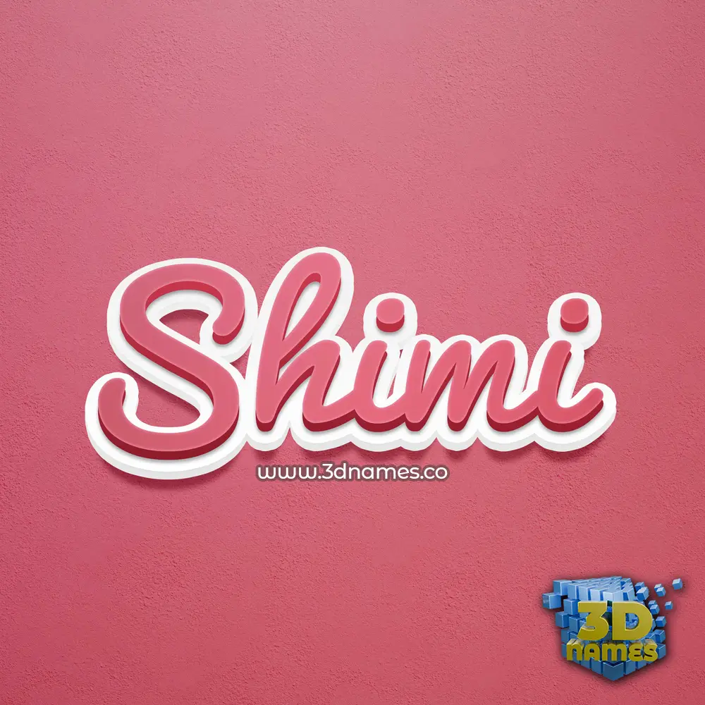 shimi in Red Scribble style - 3D name wallpaper shimi in Red Scribble style - 3D name wallpaper