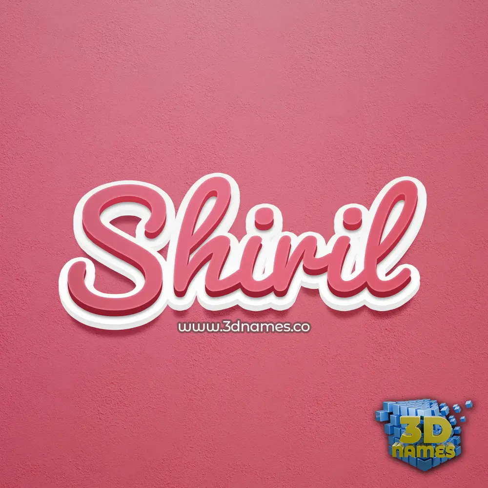 shiril in Red Scribble style - 3D name wallpaper shiril in Red Scribble style - 3D name wallpaper