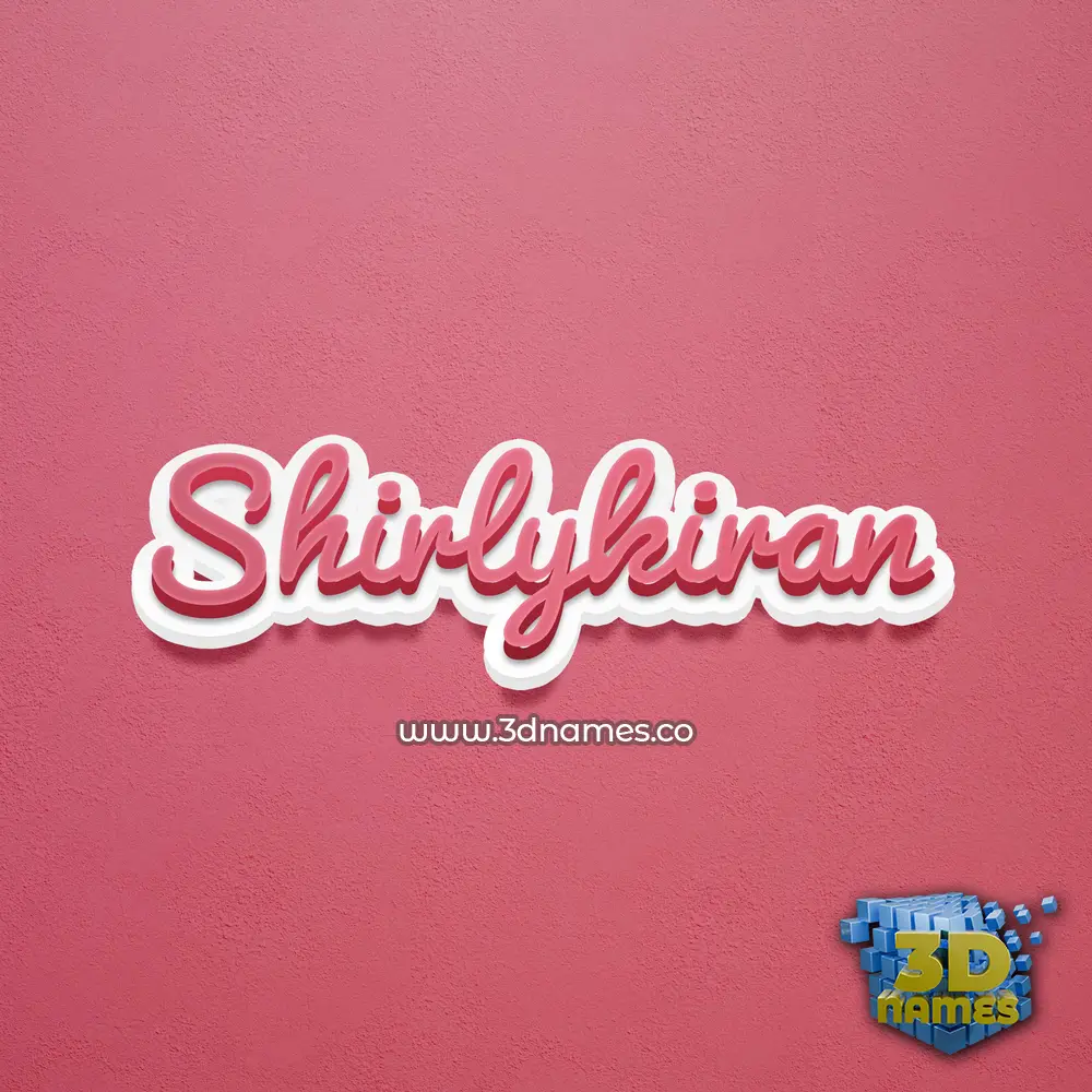 shirlykiran in Red Scribble style - 3D name wallpaper shirlykiran in Red Scribble style - 3D name wallpaper