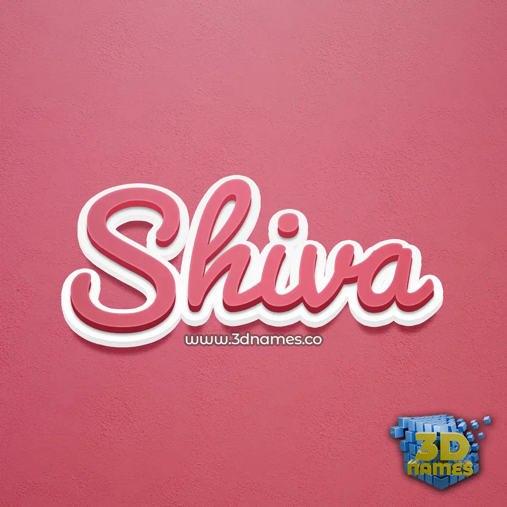 shiva in Red Scribble style - 3D name wallpaper shiva in Red Scribble style - 3D name wallpaper