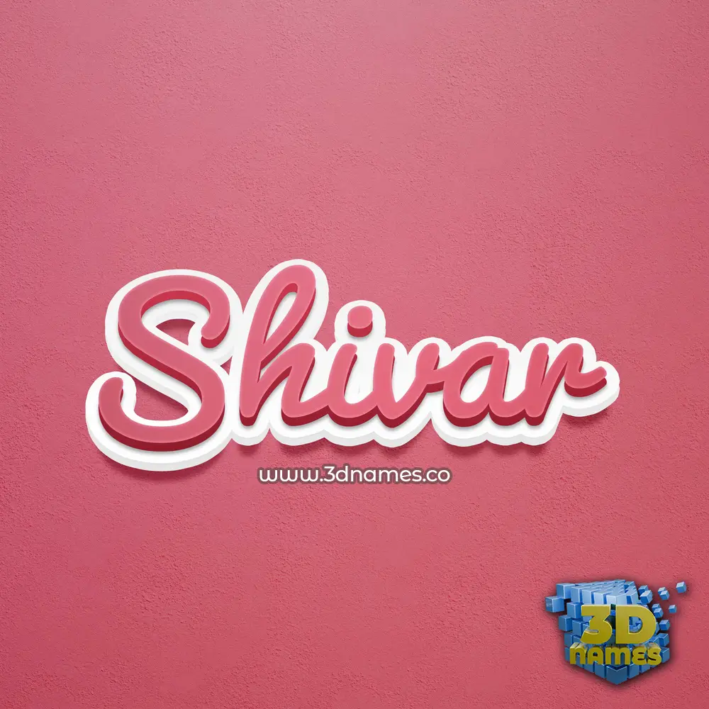 shivar in Red Scribble style - 3D name wallpaper shivar in Red Scribble style - 3D name wallpaper