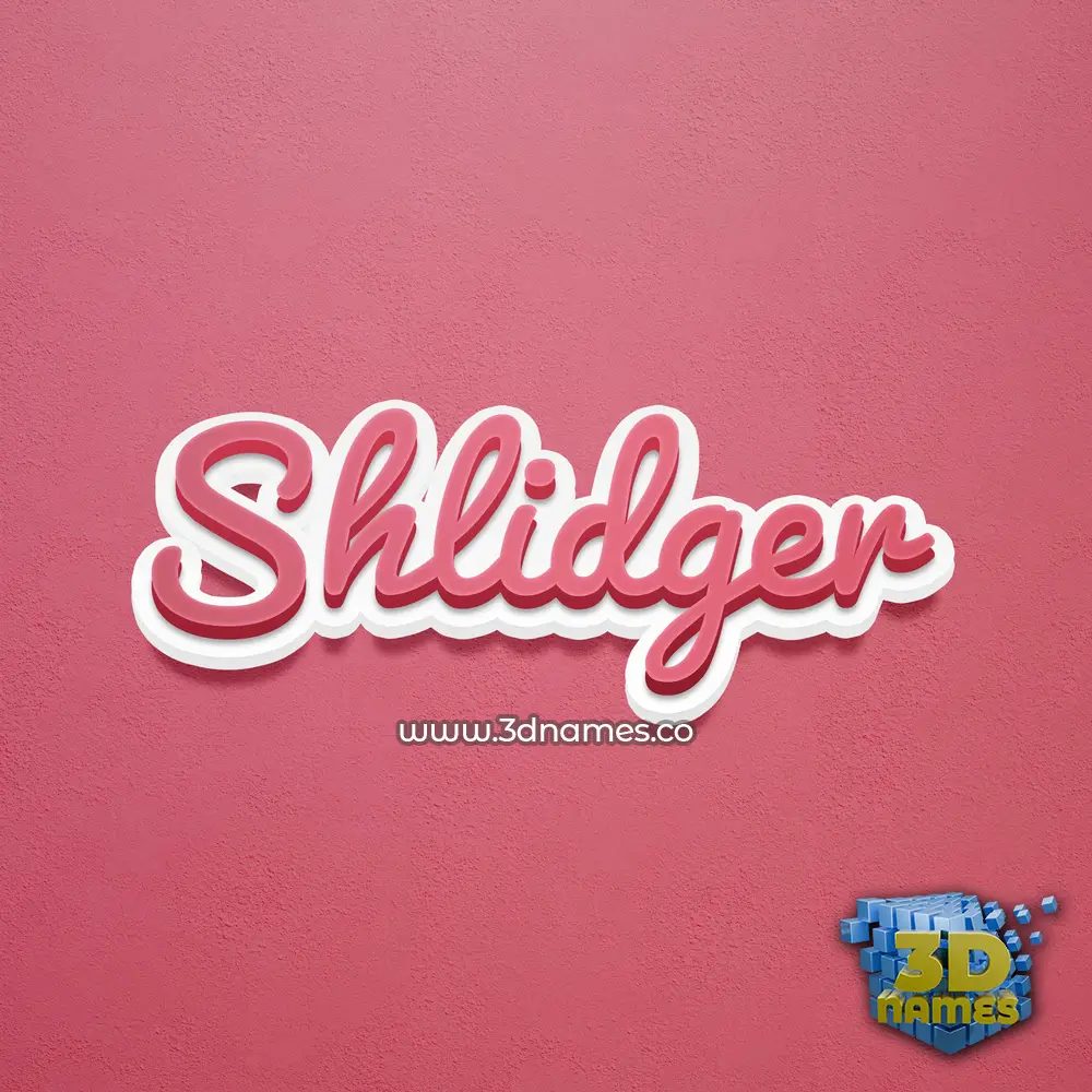shlidger in Red Scribble style - 3D name wallpaper shlidger in Red Scribble style - 3D name wallpaper