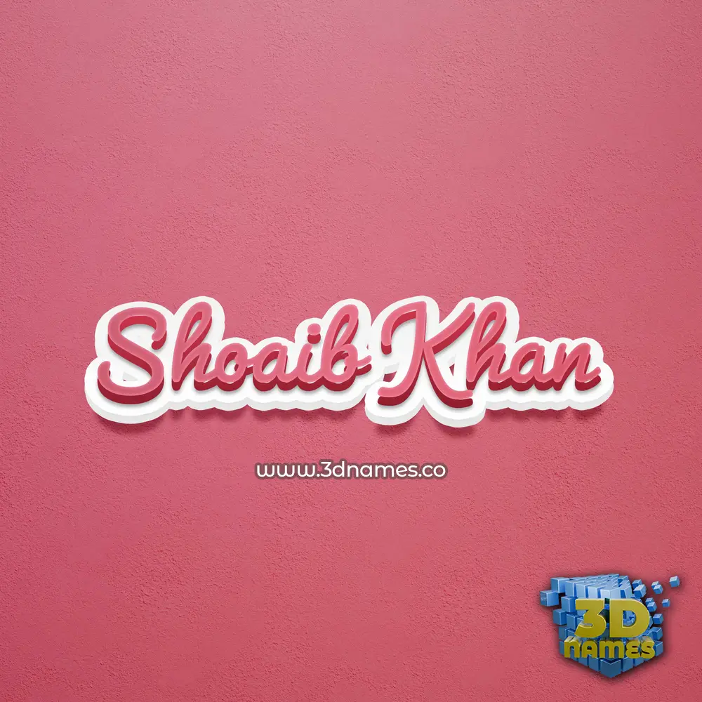 shoaib khan in Red Scribble style - 3D name wallpaper shoaib khan in Red Scribble style - 3D name wallpaper