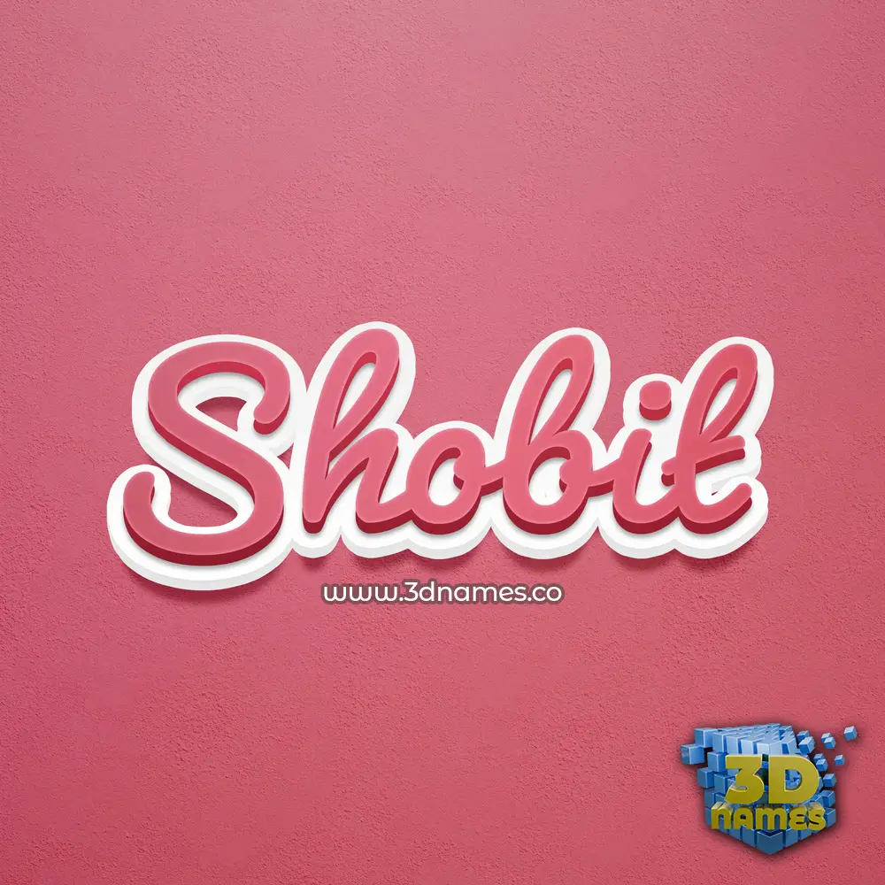 shobit in Red Scribble style - 3D name wallpaper shobit in Red Scribble style - 3D name wallpaper