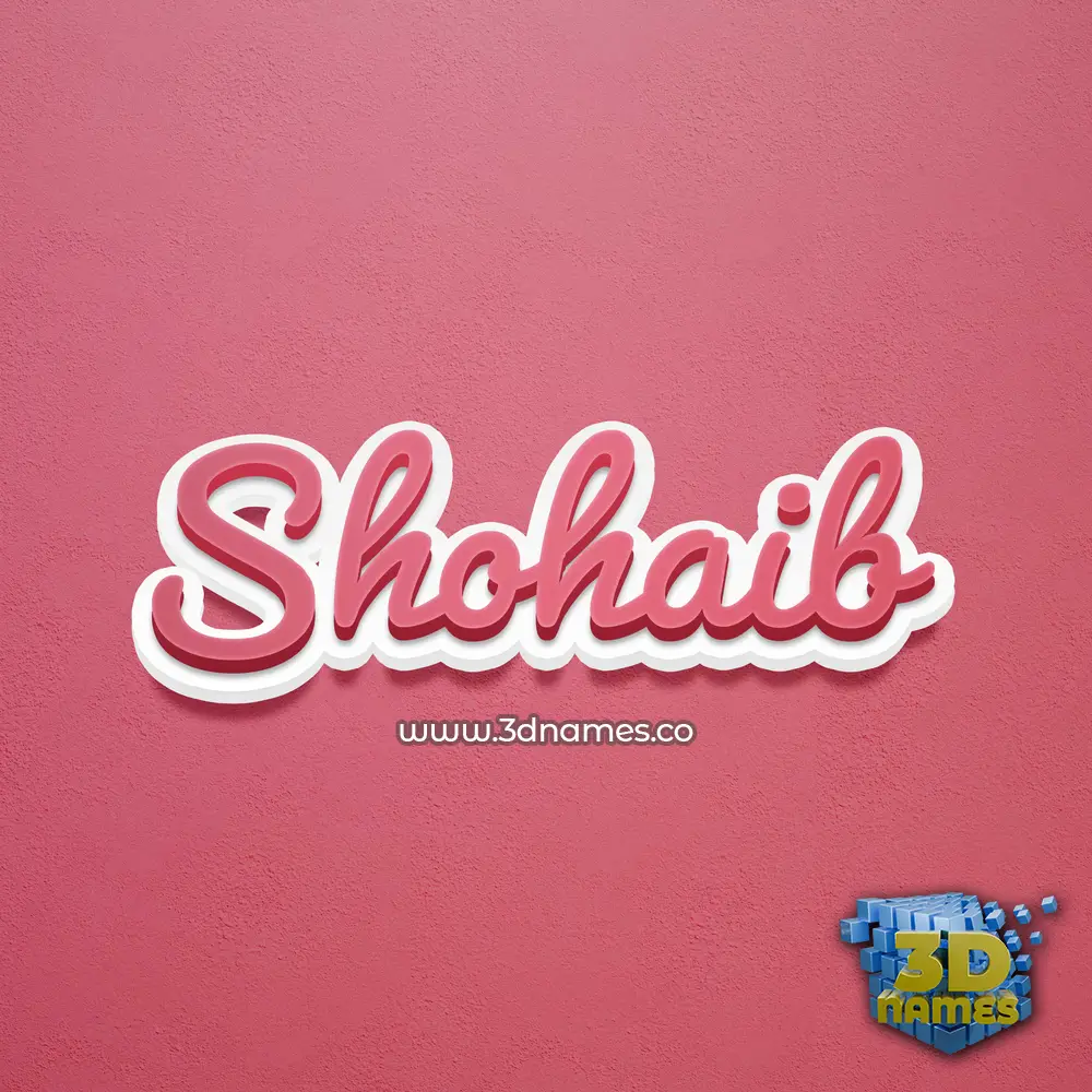 shohaib in Red Scribble style - 3D name wallpaper shohaib in Red Scribble style - 3D name wallpaper