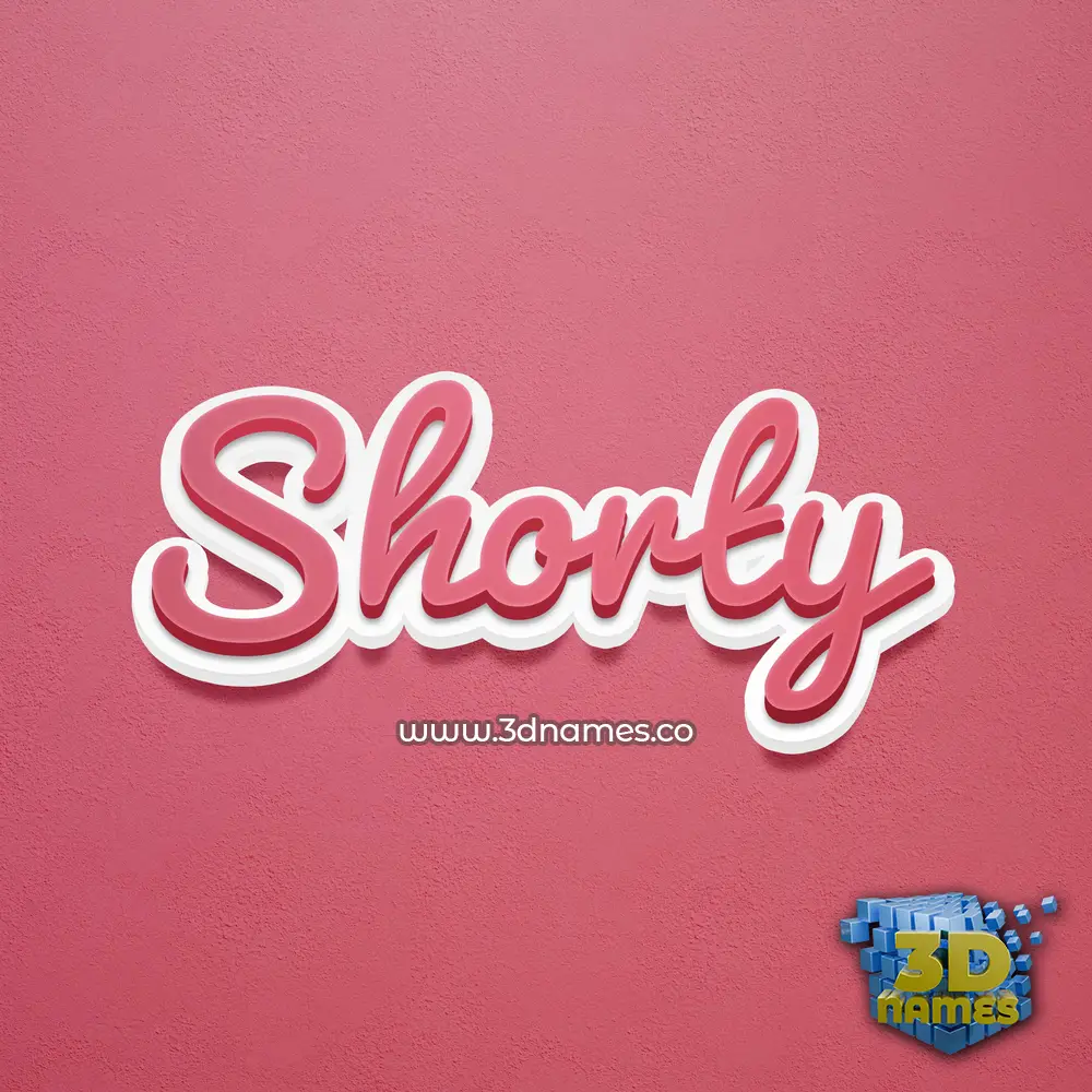 shorty in Red Scribble style - 3D name wallpaper shorty in Red Scribble style - 3D name wallpaper