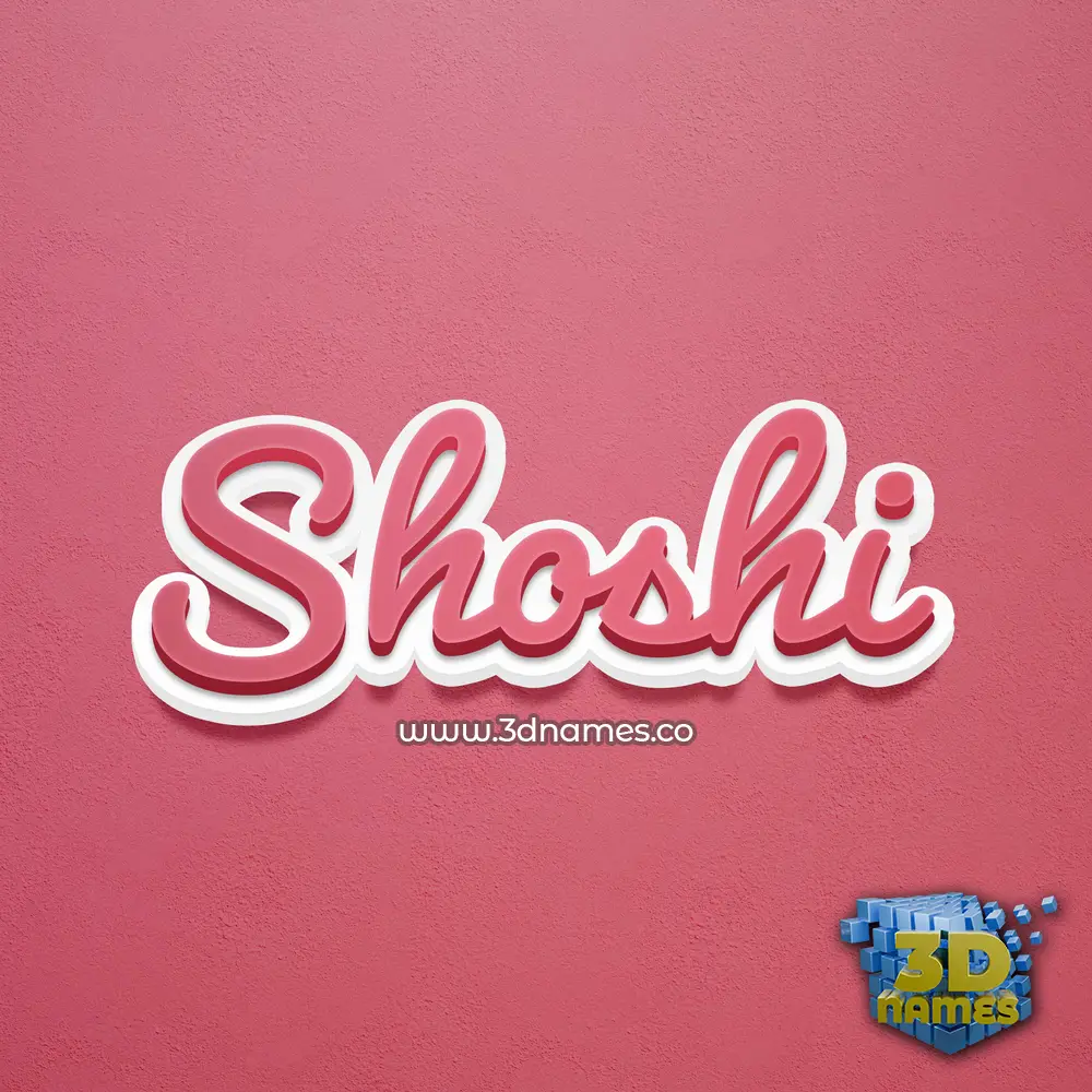 shoshi in Red Scribble style - 3D name wallpaper shoshi in Red Scribble style - 3D name wallpaper