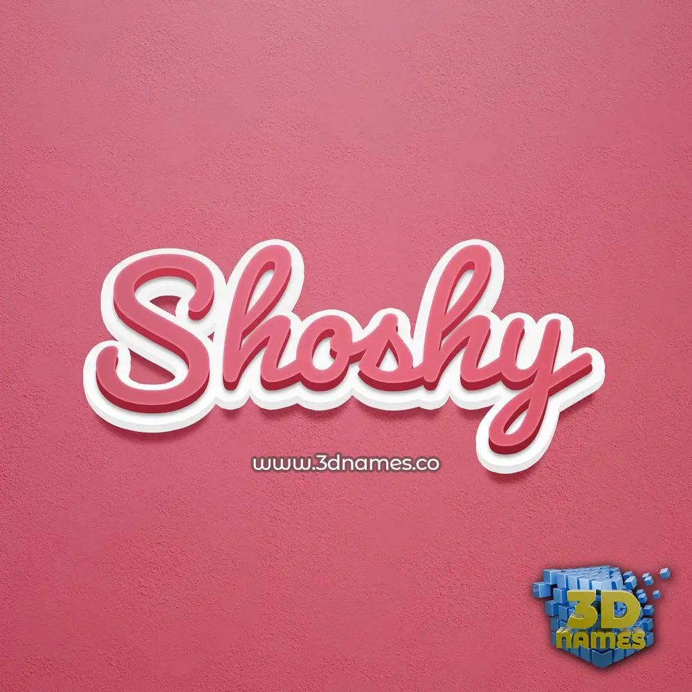shoshy in Red Scribble style - 3D name wallpaper shoshy in Red Scribble style - 3D name wallpaper
