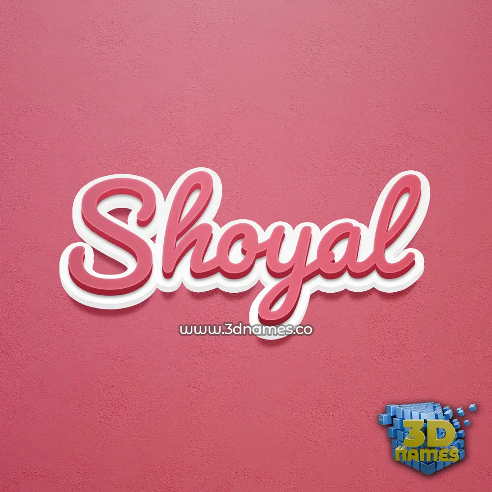 shoyal in Red Scribble style - 3D name wallpaper shoyal in Red Scribble style - 3D name wallpaper