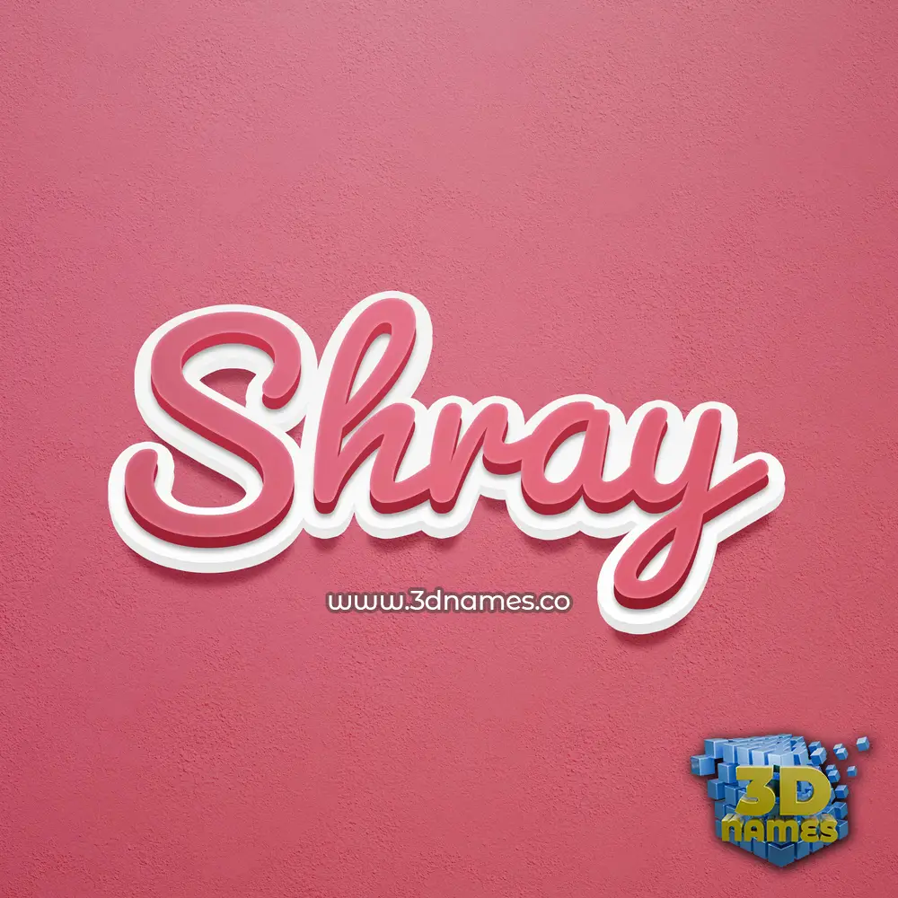 shray in Red Scribble style - 3D name wallpaper shray in Red Scribble style - 3D name wallpaper