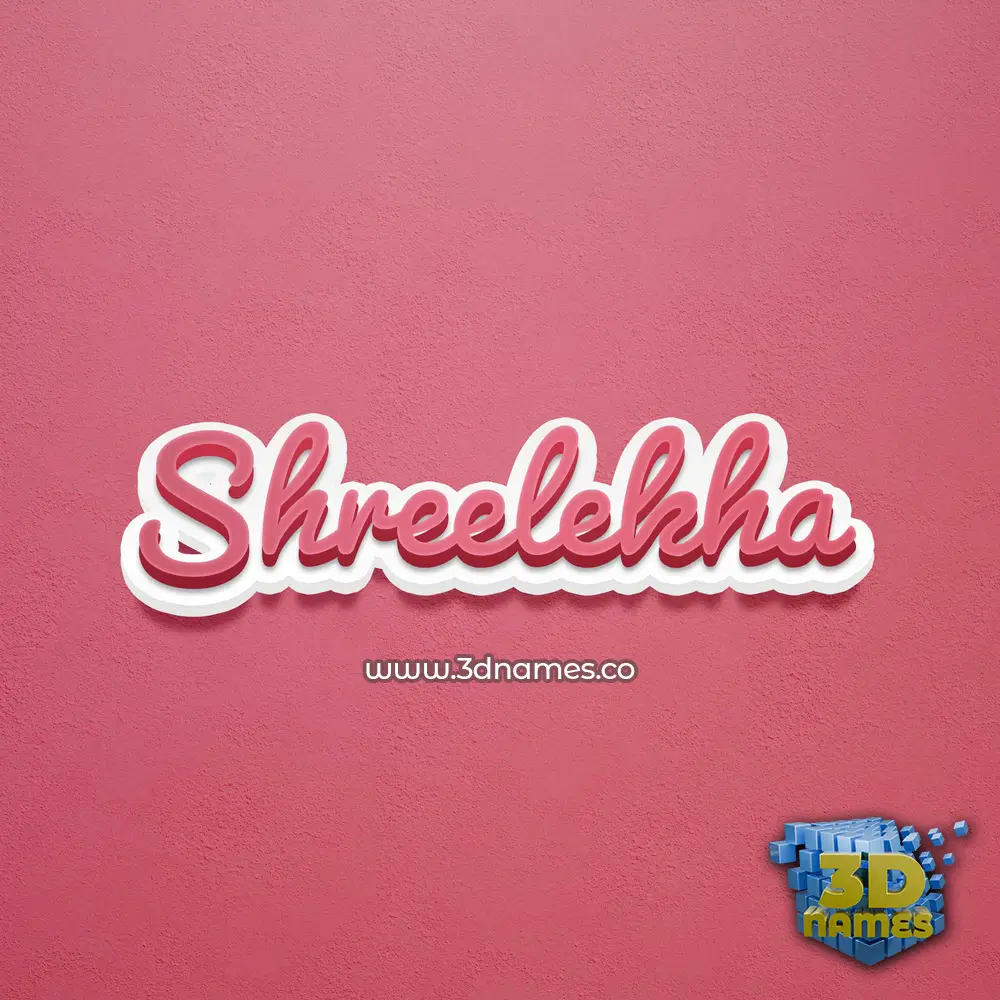 shreelekha in Red Scribble style - 3D name wallpaper shreelekha in Red Scribble style - 3D name wallpaper
