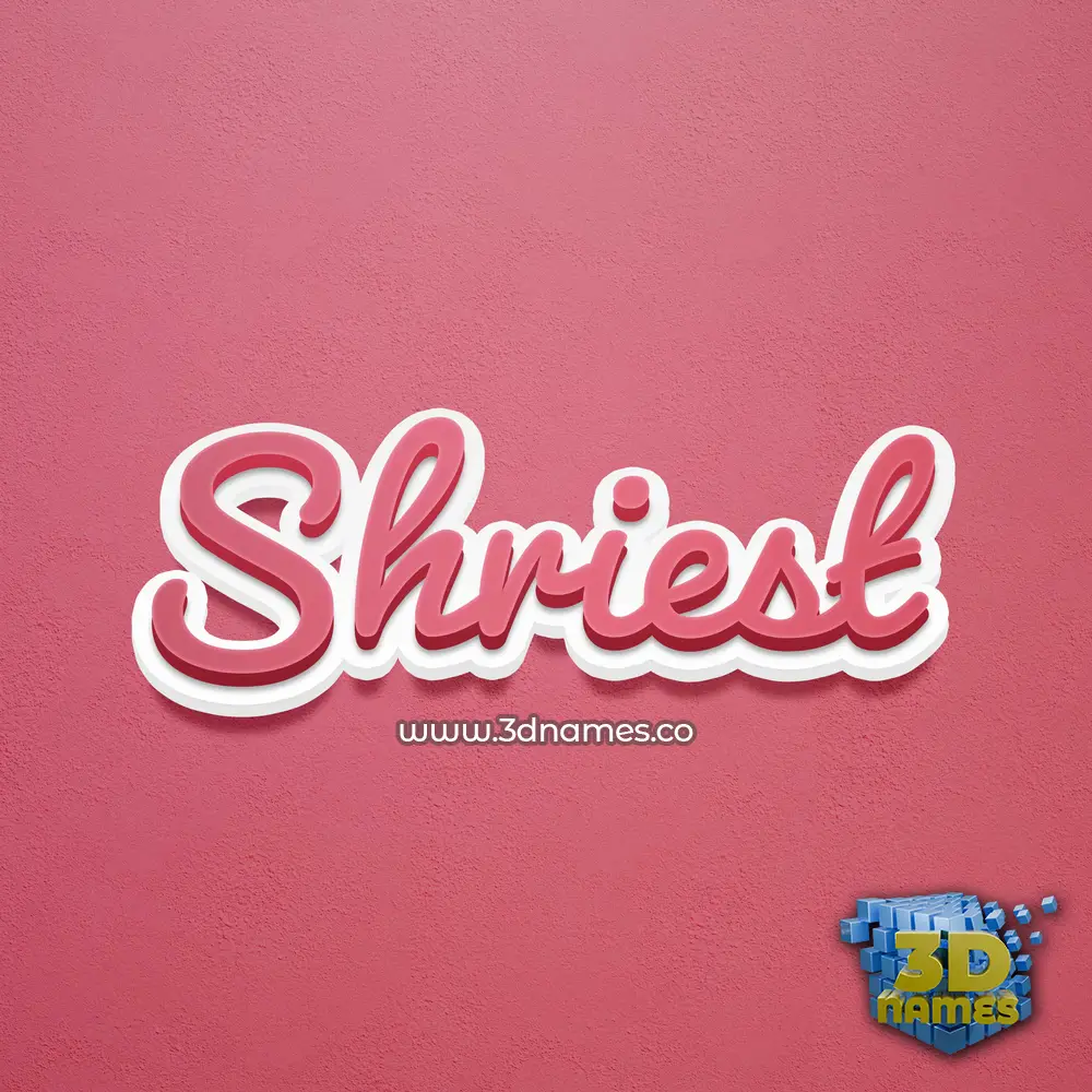 shriest in Red Scribble style - 3D name wallpaper shriest in Red Scribble style - 3D name wallpaper