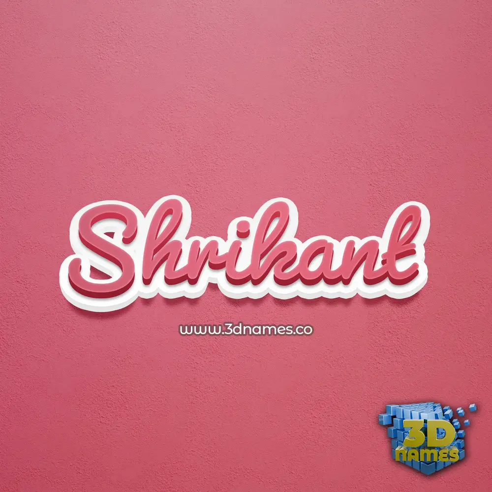 shrikant in Red Scribble style - 3D name wallpaper shrikant in Red Scribble style - 3D name wallpaper
