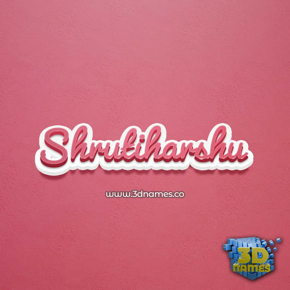 shrutiharshu in Red Scribble style - 3D name wallpaper shrutiharshu in Red Scribble style - 3D name wallpaper