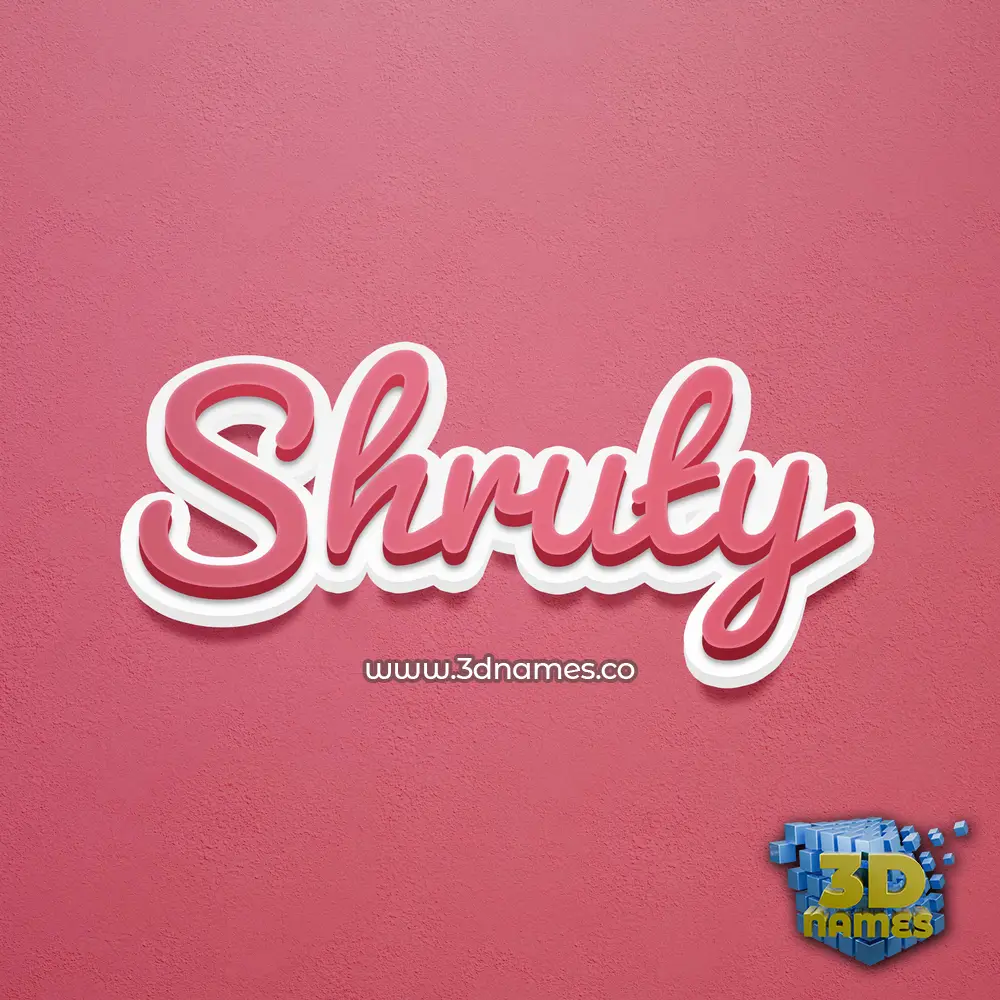 shruty in Red Scribble style - 3D name wallpaper shruty in Red Scribble style - 3D name wallpaper