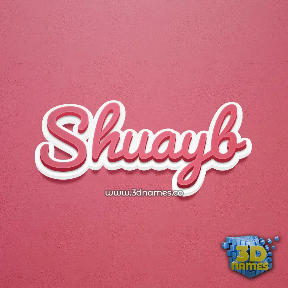 shuayb in Red Scribble style - 3D name wallpaper shuayb in Red Scribble style - 3D name wallpaper