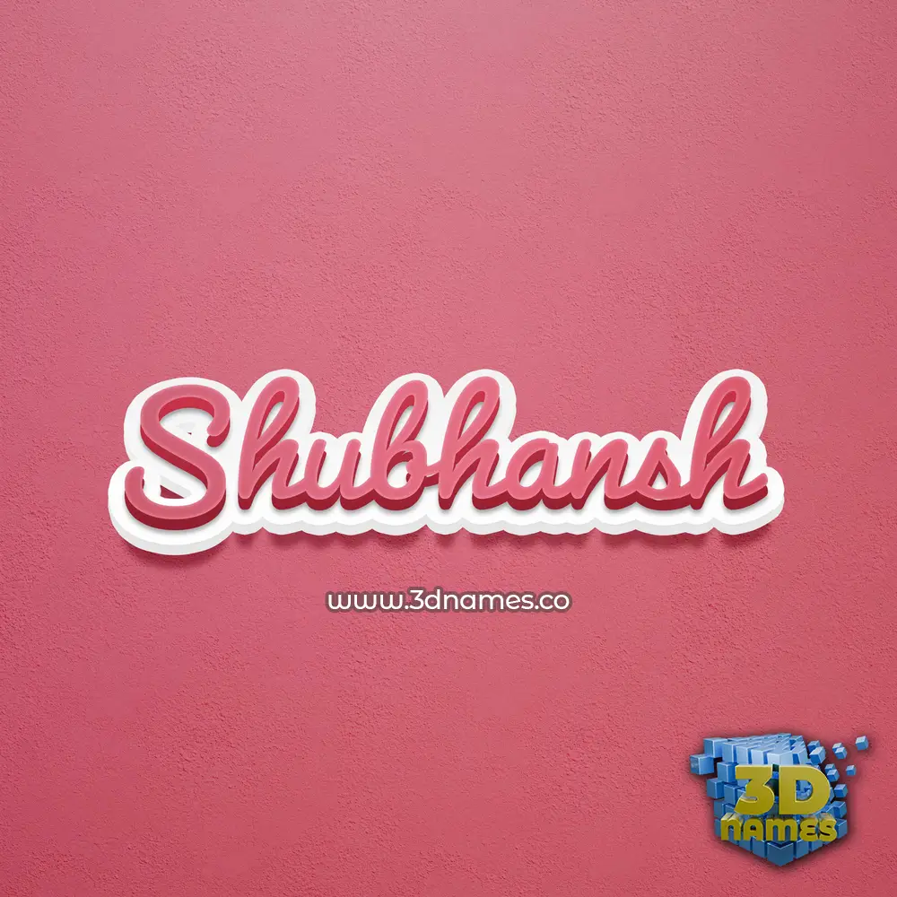 shubhansh in Red Scribble style - 3D name wallpaper shubhansh in Red Scribble style - 3D name wallpaper