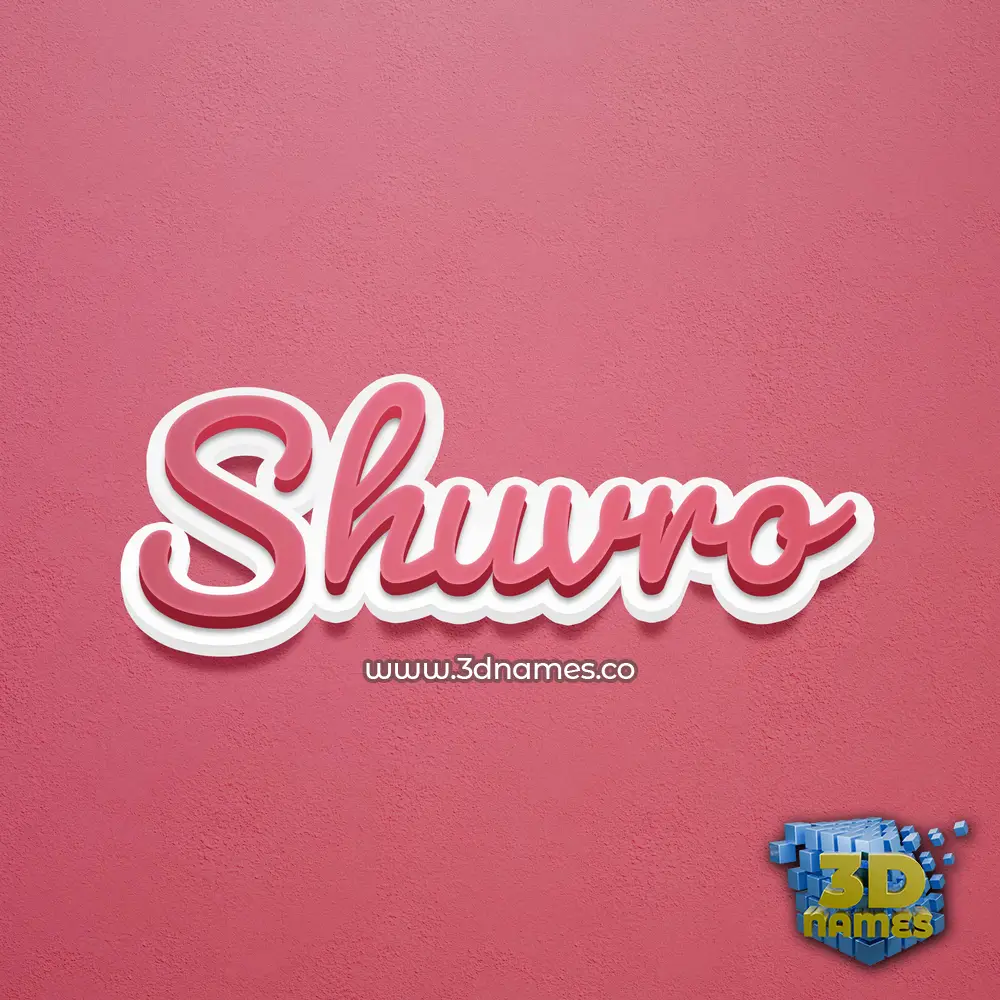 shuvro in Red Scribble style - 3D name wallpaper shuvro in Red Scribble style - 3D name wallpaper