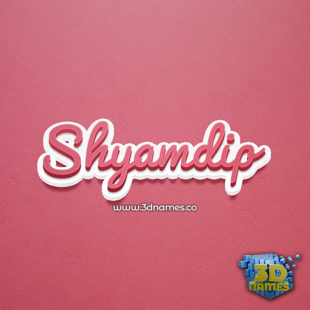 shyamdip in Red Scribble style - 3D name wallpaper shyamdip in Red Scribble style - 3D name wallpaper