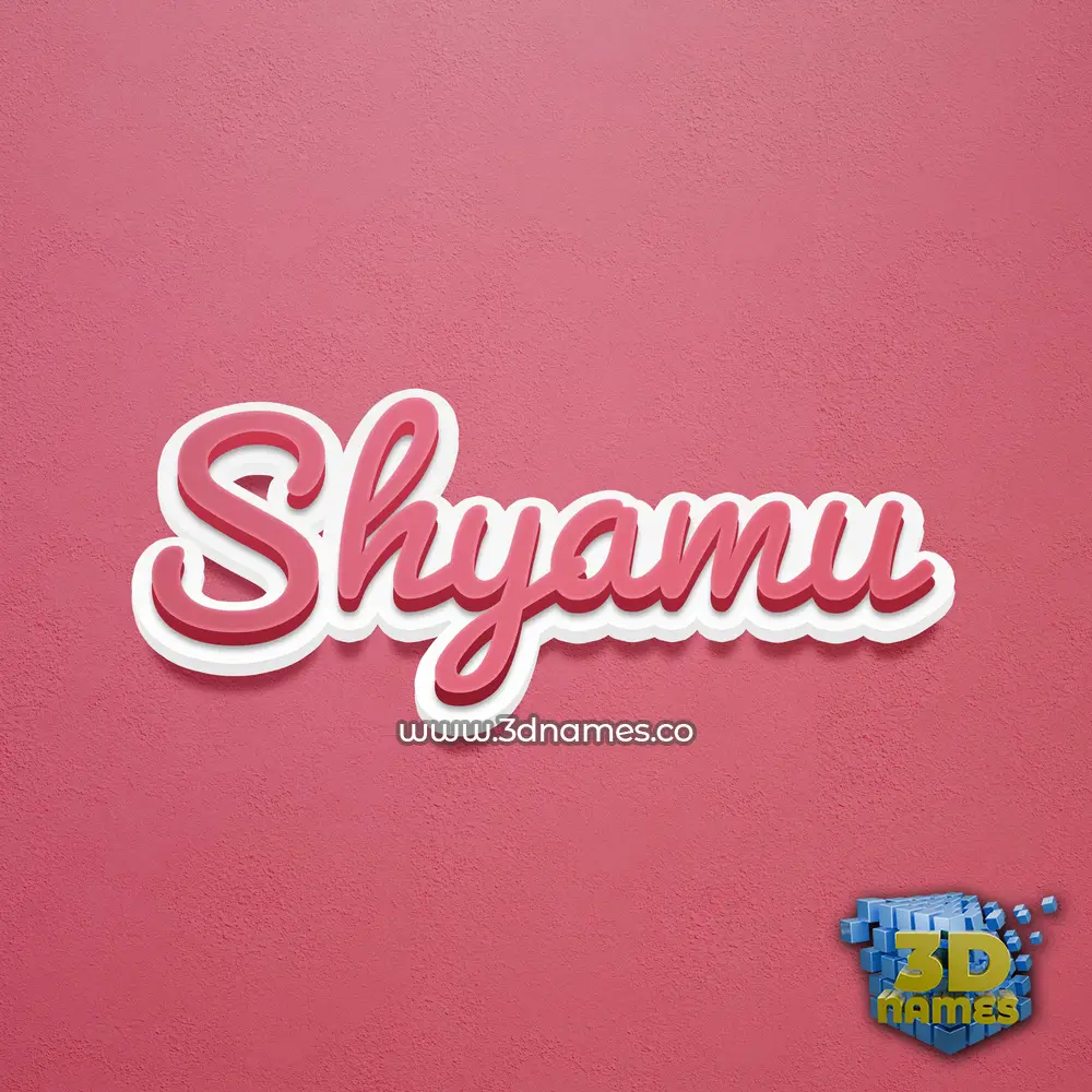 shyamu in Red Scribble style - 3D name wallpaper shyamu in Red Scribble style - 3D name wallpaper