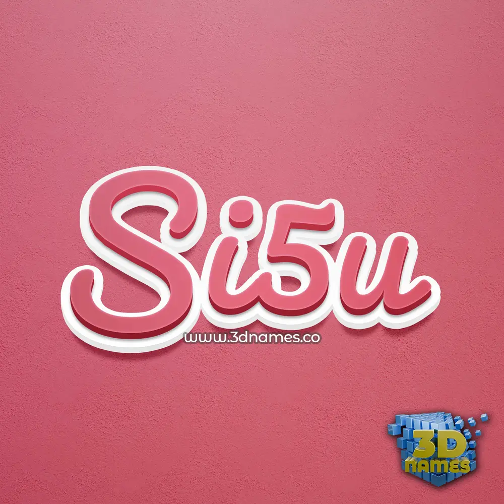 si5u in Red Scribble style - 3D name wallpaper si5u in Red Scribble style - 3D name wallpaper
