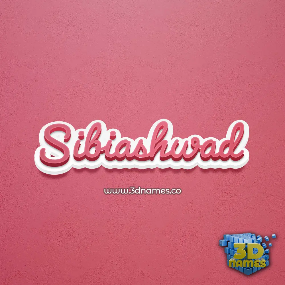 sibiashwad in Red Scribble style - 3D name wallpaper sibiashwad in Red Scribble style - 3D name wallpaper