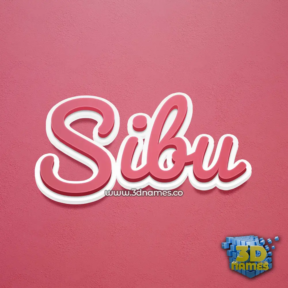 sibu in Red Scribble style - 3D name wallpaper sibu in Red Scribble style - 3D name wallpaper