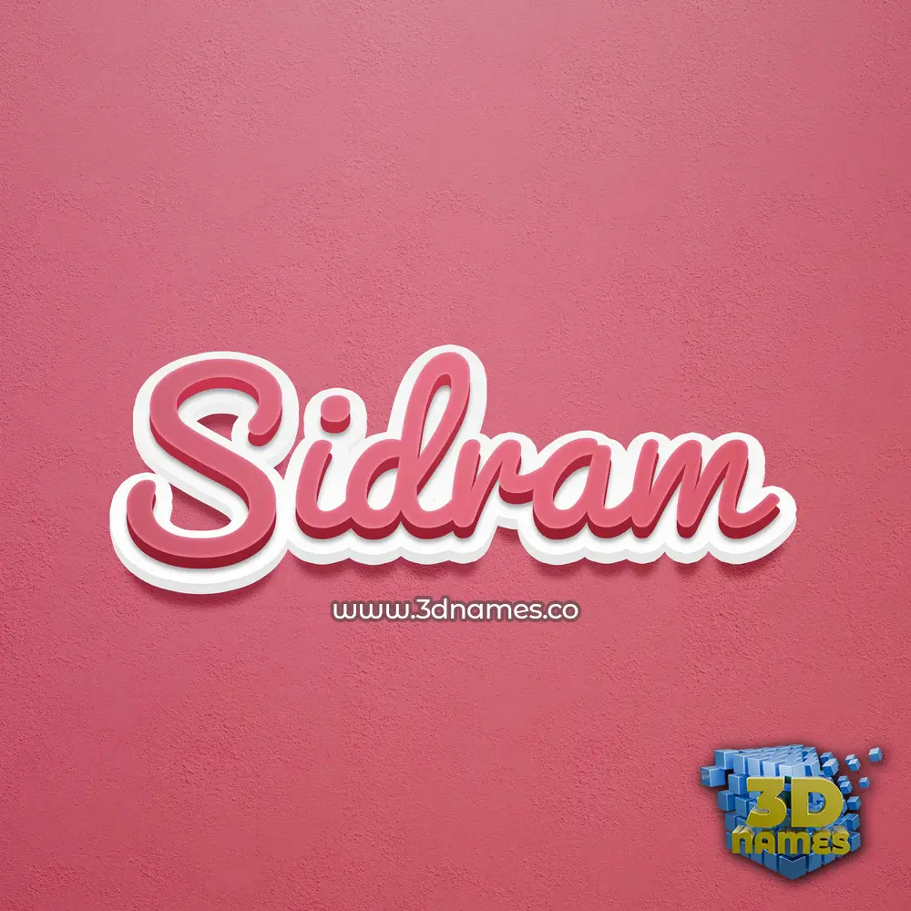 sidram in Red Scribble style - 3D name wallpaper sidram in Red Scribble style - 3D name wallpaper