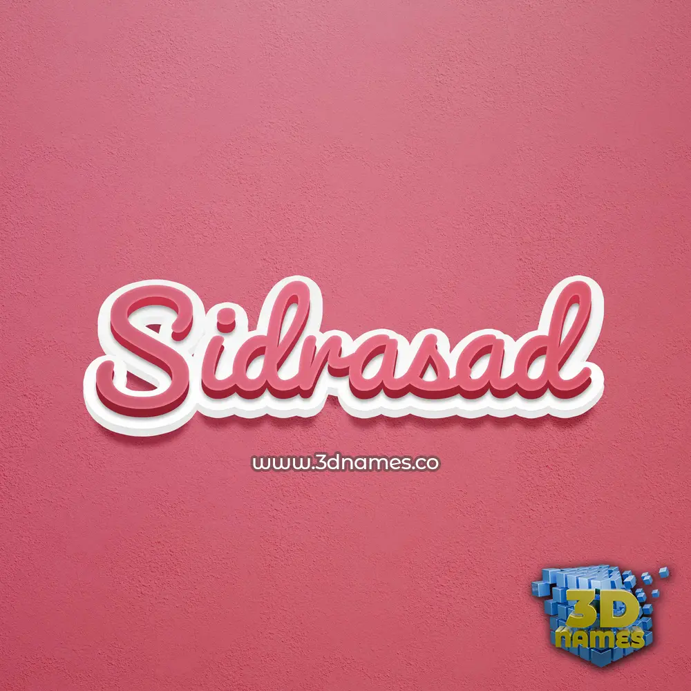 sidrasad in Red Scribble style - 3D name wallpaper sidrasad in Red Scribble style - 3D name wallpaper