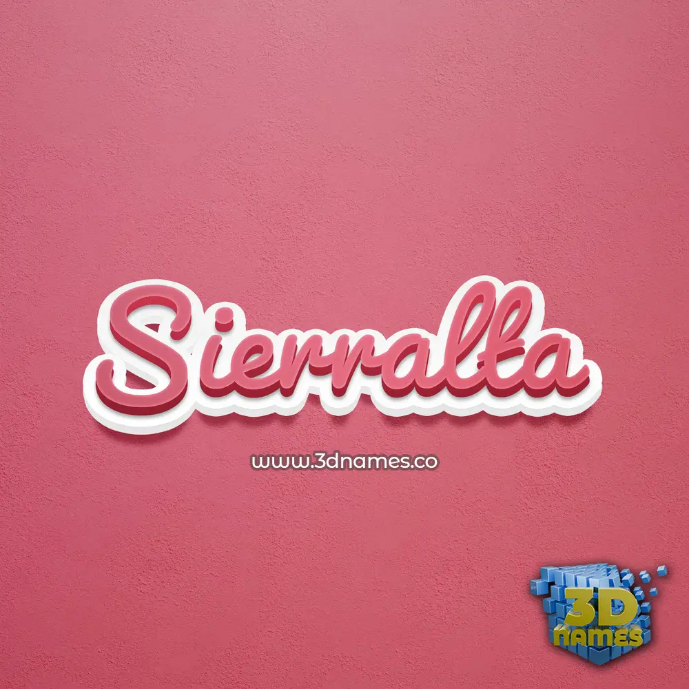 sierralta in Red Scribble style - 3D name wallpaper sierralta in Red Scribble style - 3D name wallpaper