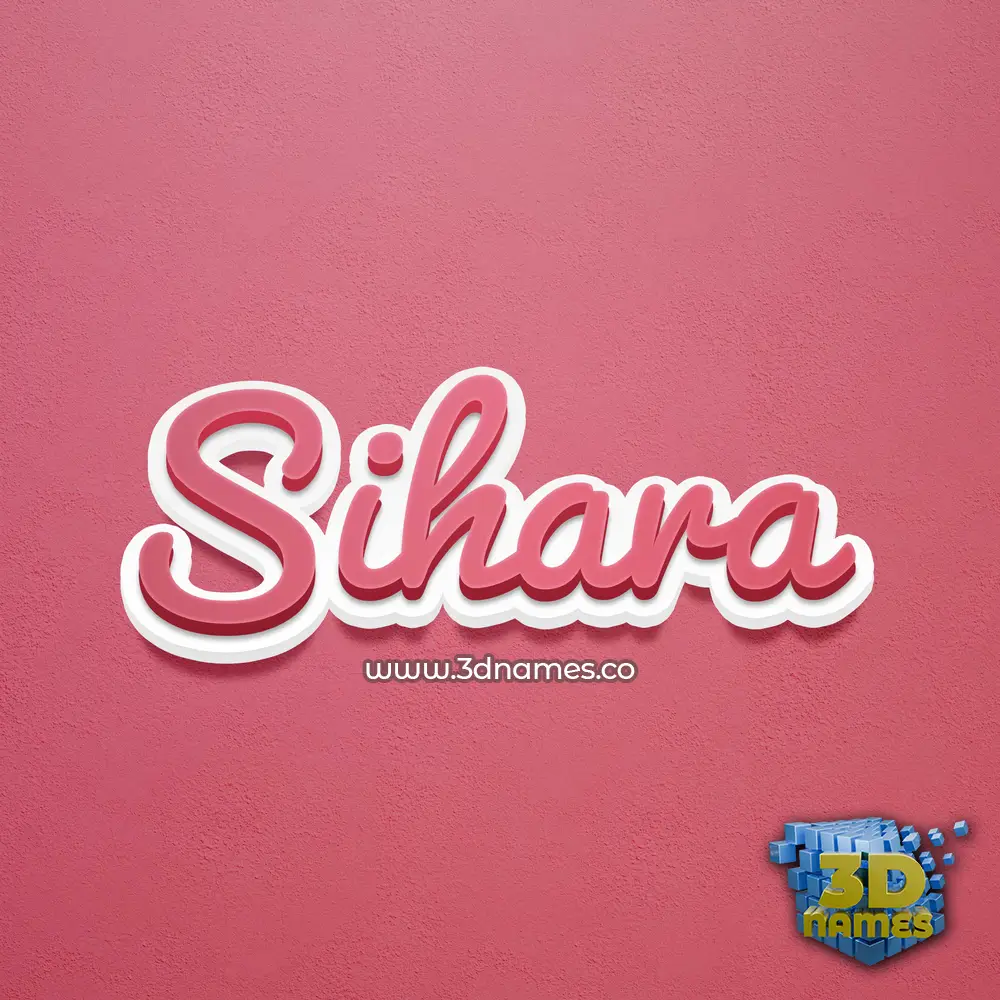 sihara in Red Scribble style - 3D name wallpaper sihara in Red Scribble style - 3D name wallpaper