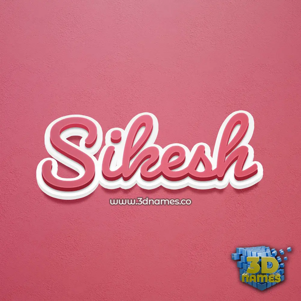 sikesh in Red Scribble style - 3D name wallpaper sikesh in Red Scribble style - 3D name wallpaper