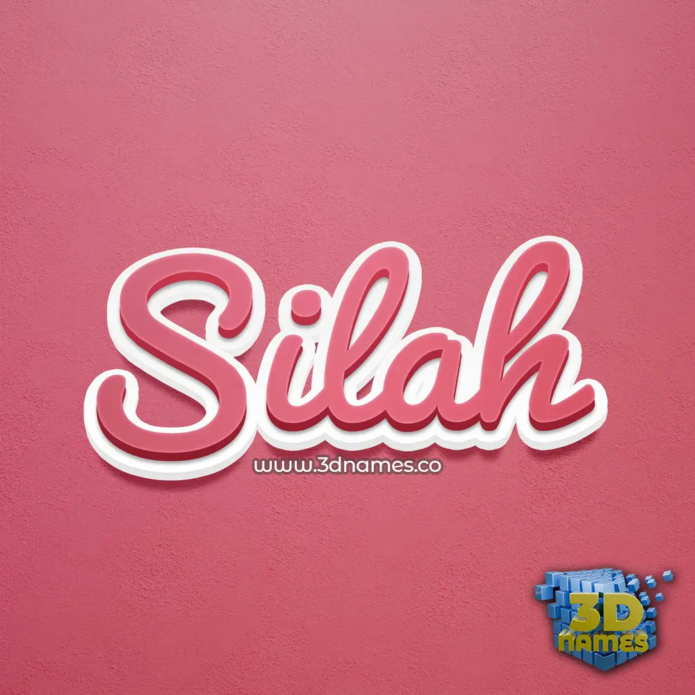 silah in Red Scribble style - 3D name wallpaper silah in Red Scribble style - 3D name wallpaper