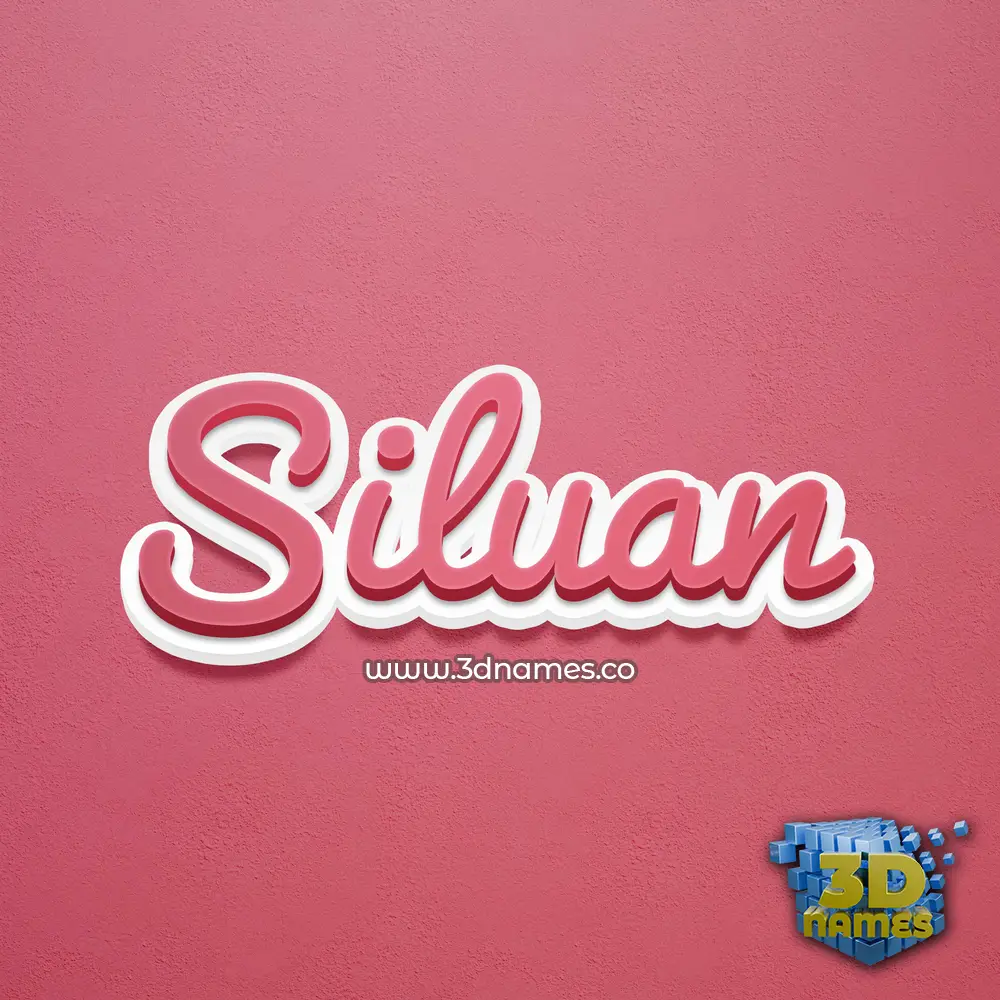 siluan in Red Scribble style - 3D name wallpaper siluan in Red Scribble style - 3D name wallpaper