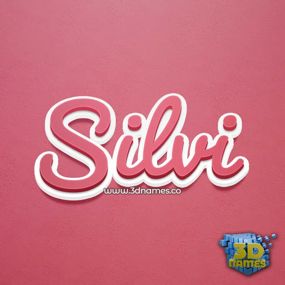 silvi in Red Scribble style - 3D name wallpaper silvi in Red Scribble style - 3D name wallpaper