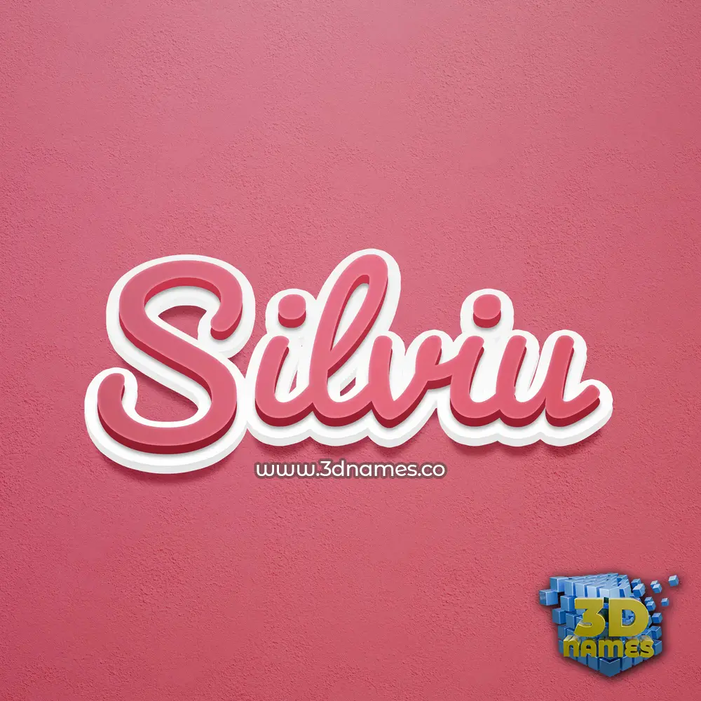 silviu in Red Scribble style - 3D name wallpaper silviu in Red Scribble style - 3D name wallpaper