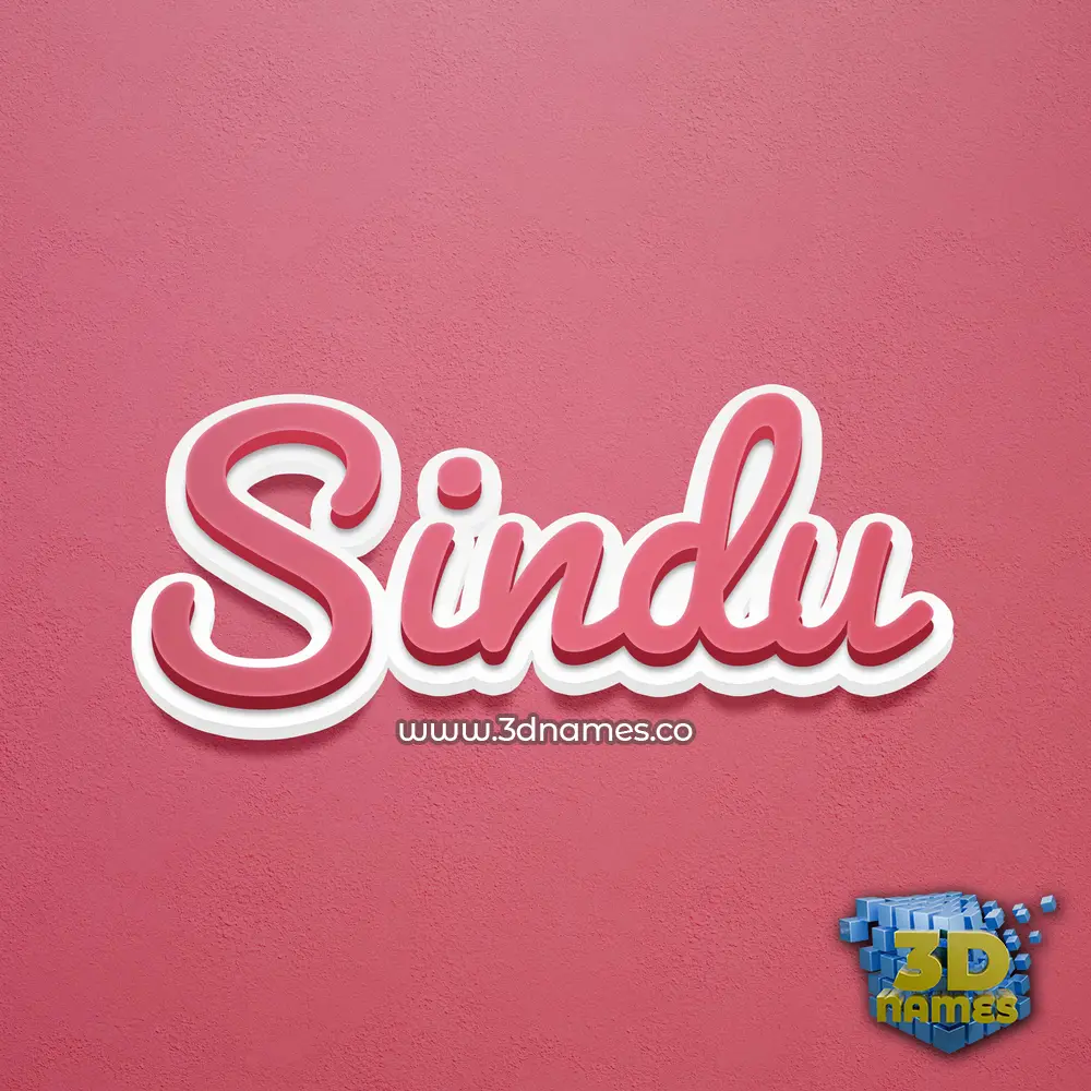sindu in Red Scribble style - 3D name wallpaper sindu in Red Scribble style - 3D name wallpaper