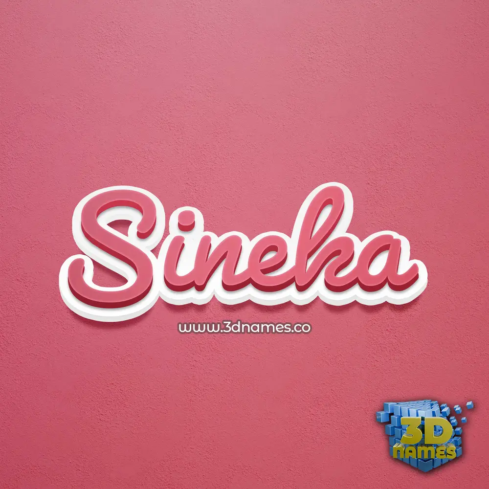sineka in Red Scribble style - 3D name wallpaper sineka in Red Scribble style - 3D name wallpaper