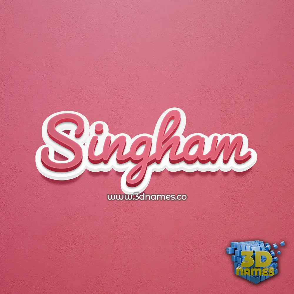 singham in Red Scribble style - 3D name wallpaper singham in Red Scribble style - 3D name wallpaper