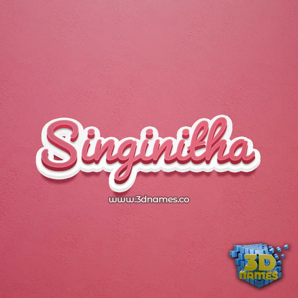 singinitha in Red Scribble style - 3D name wallpaper singinitha in Red Scribble style - 3D name wallpaper