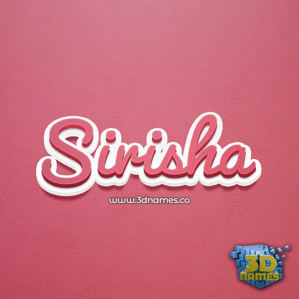 sirisha in Red Scribble style - 3D name wallpaper sirisha in Red Scribble style - 3D name wallpaper