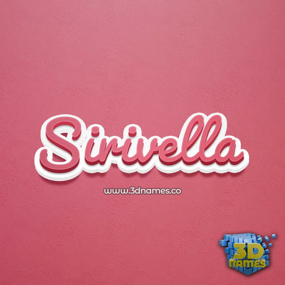 sirivella in Red Scribble style - 3D name wallpaper sirivella in Red Scribble style - 3D name wallpaper