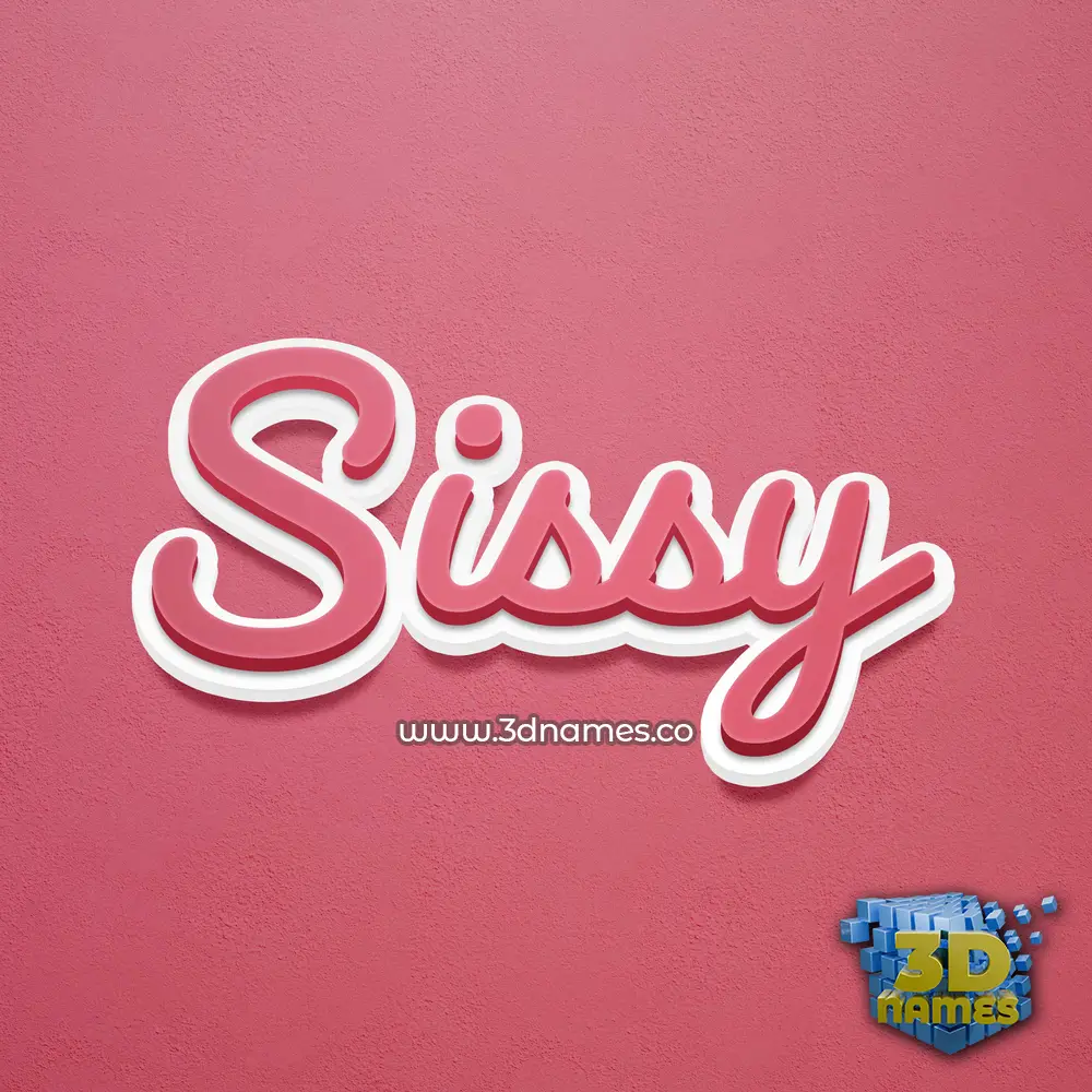 sissy in Red Scribble style - 3D name wallpaper sissy in Red Scribble style - 3D name wallpaper
