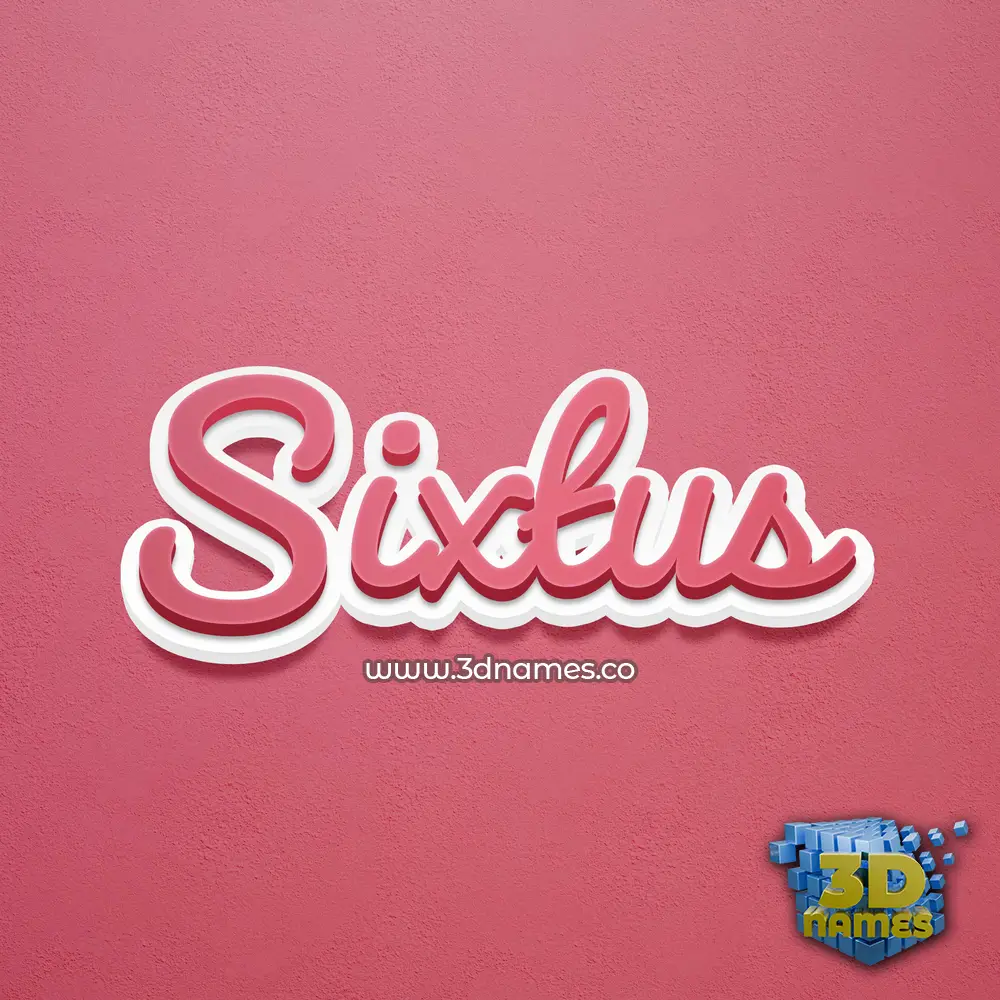 sixtus in Red Scribble style - 3D name wallpaper sixtus in Red Scribble style - 3D name wallpaper