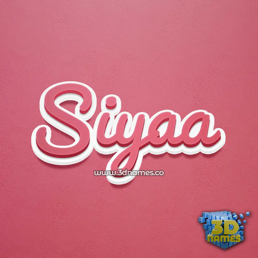 siyaa in Red Scribble style - 3D name wallpaper siyaa in Red Scribble style - 3D name wallpaper