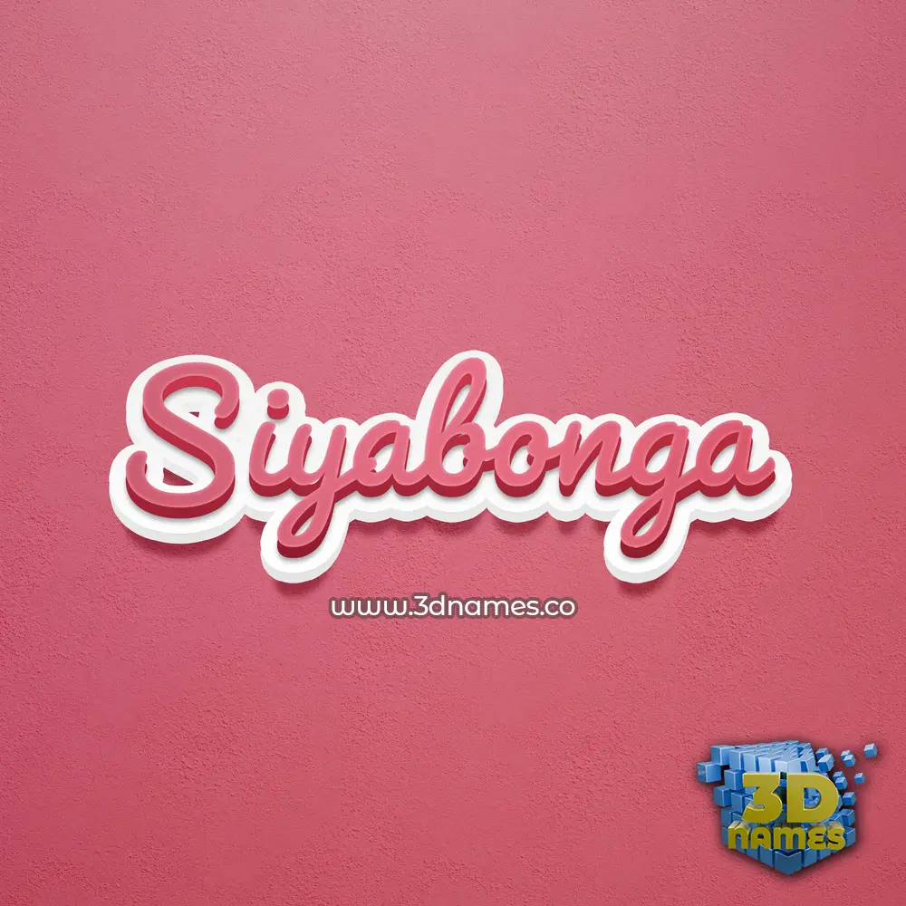 siyabonga in Red Scribble style - 3D name wallpaper siyabonga in Red Scribble style - 3D name wallpaper